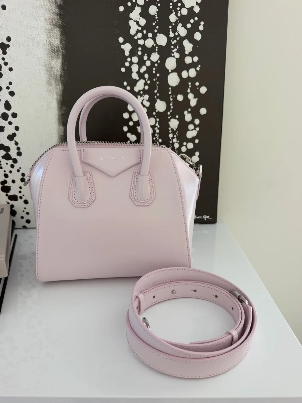 Givenchy Pale Pink Mini Satchel with Detachable Strap